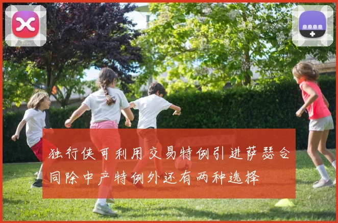 独行侠可利用交易特例引进萨瑟合同除中产特例外还有两种选择